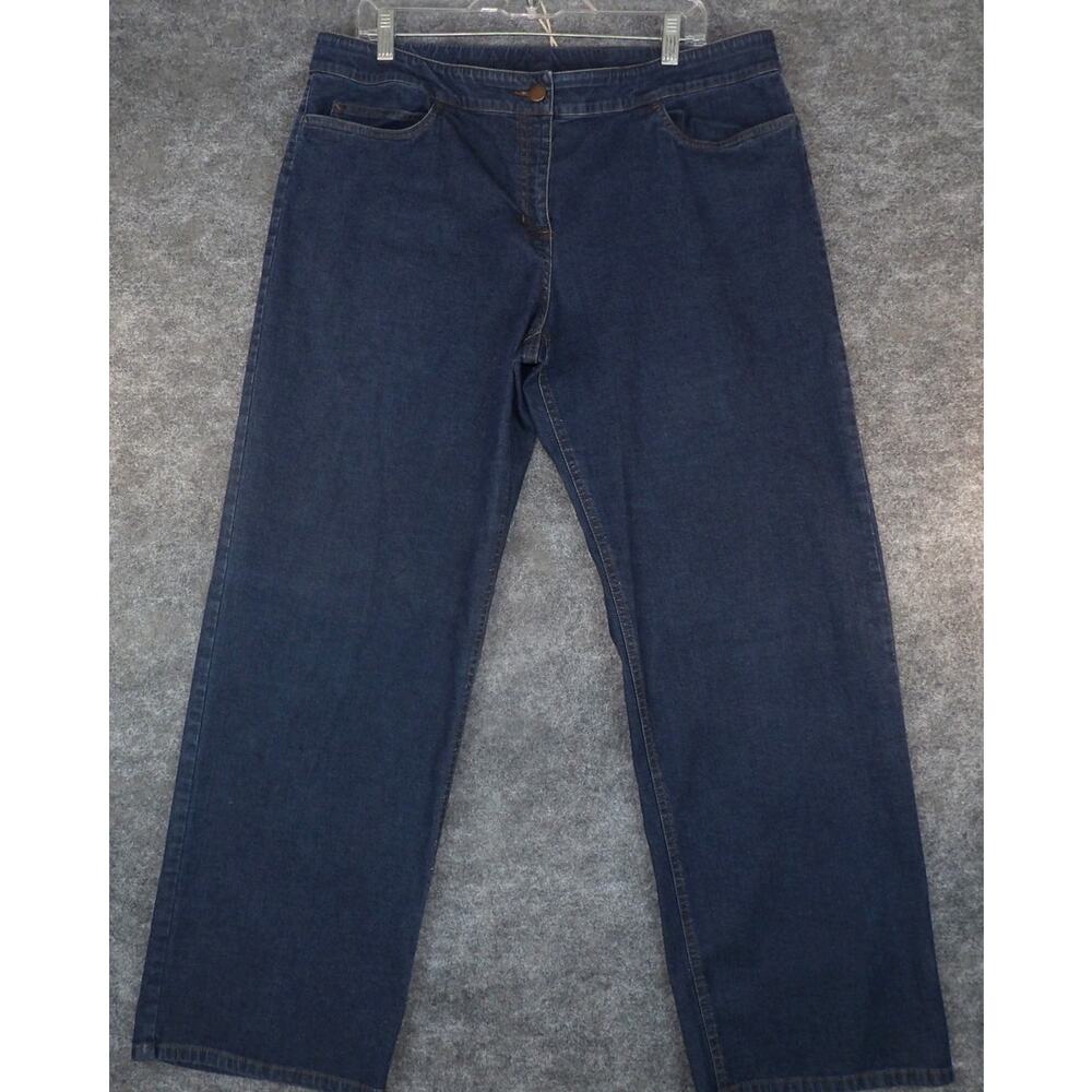 Eileen Fisher P170 Classic Straight Jeans Women's XL Cut 137360 Medium Wash